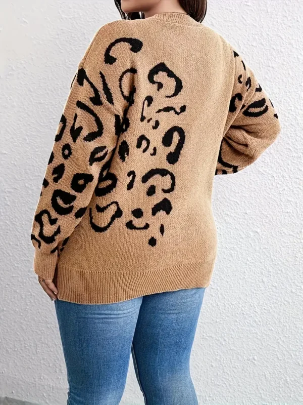 Pull ras du cou à motif léopard grande taille Pull ras du cou à motif léopard grande taille, pull élégant à manches longues pour l'automne et l'hiver, vêtements grande taille pour femmes septembre 28, 2024 Kotazando