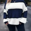 Pull ras du cou à rayures grande taille Pull ras du cou à rayures grande taille, pull tricoté décontracté à manches longues pour l'automne et l'hiver, vêtements grande taille pour femmes 28 septembre 2024 Kotazando