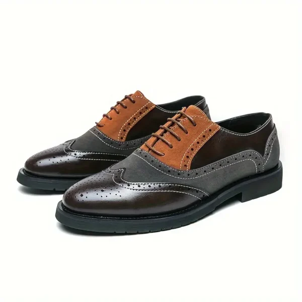 Chaussures De Ville À Lacets Rétro Pour Homme Chaussures De Ville À Lacets Rétro Pour Homme, Avec Empiècements Bicolores Style Wing-tip Et Dessus En Simili Cuir, Résistantes À L'usure Et Antidérapantes, Pour Les Occasions Professionnelles Et Festives 11 septembre 2024 Kotazando