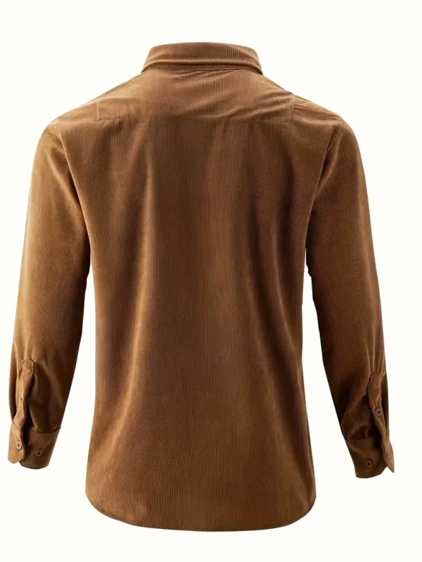 Chemise d'affaires en velours côtelé pour hommes – Image 8