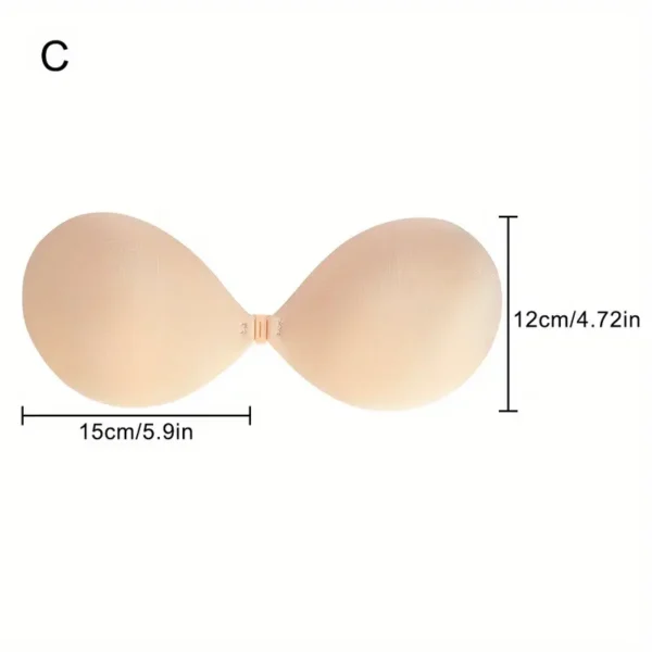 2 Pcs Push Up Adhesive Bras, Réutilisable Sans Bretelles Avant Boucle Invisible Couvre-Mamelons, Accessoires De Lingerie Et Sous-Vêtements Pour Femmes – Image 9