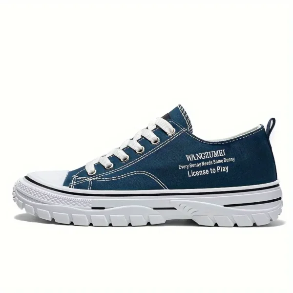 Sneakers unisexes légères en toile, Chaussures de sport décontractées basses avec semelle en caoutchouc pour la course à pied, la randonnée, la vie quotidienne et la mode urbaine, Baskets respirantes à lacets pour toutes les saisons – Image 9