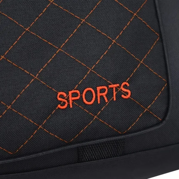Grand sac de sport de grande capacité, sac de voyage en tissu Oxford durable avec impression de positionnement, style européen et américain, produit à Baigou, lavable à la main, Bagage à main et à bandoulière unisexe pour les courts voyages d'affaires et le travail – Image 9