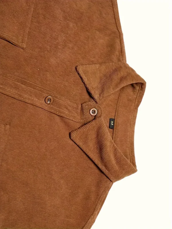 Chemise d'affaires en velours côtelé pour hommes – Image 10