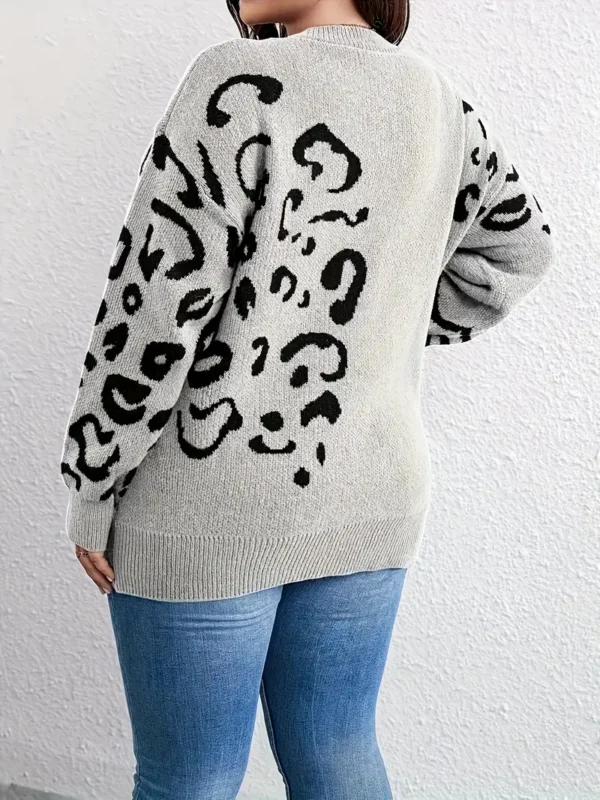 Pull ras du cou à motif léopard grande taille Pull ras du cou à motif léopard grande taille, pull élégant à manches longues pour l'automne et l'hiver, vêtements grande taille pour femmes septembre 28, 2024 Kotazando