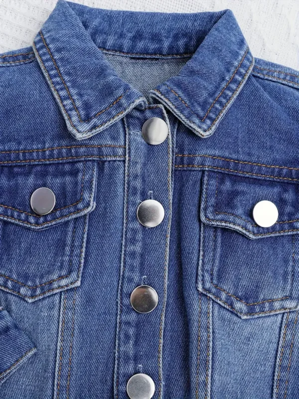 Jacket en jean décontractée pour bébé Jacket en jean décontractée pour bébé, manteau à manches longues boutonné sur le devant, vêtements pour bébé et petite fille 16 octobre 2024 Kotazando