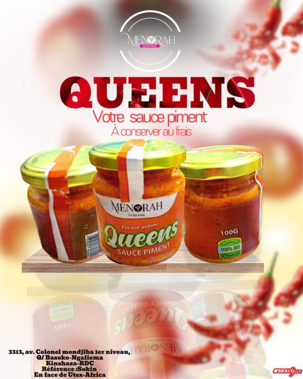 piment Queens, délicieuse sauce piment 250g octobre 3, 2024 Kotazando