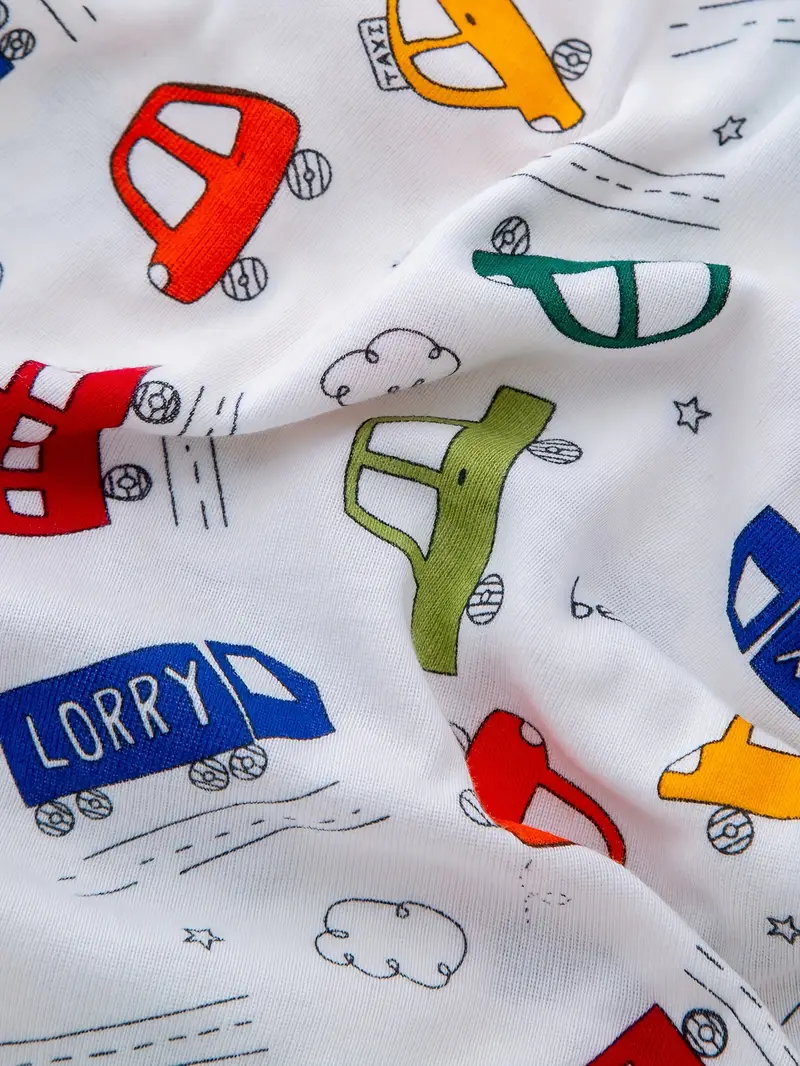 Lot de 7 bodies débardeurs assortis pour bébé garçon, Combinaisons d'été en coton pour bébé, col rond doux et respirant, variété de motifs, cadeau parfait pour les nouveau-nés 7 Lot de 7 bodies débardeurs assortis pour bébé garçon, Combinaisons d'été en coton pour bébé, col rond doux et respirant, variété de motifs, cadeau parfait pour les nouveau-nés – Image 6