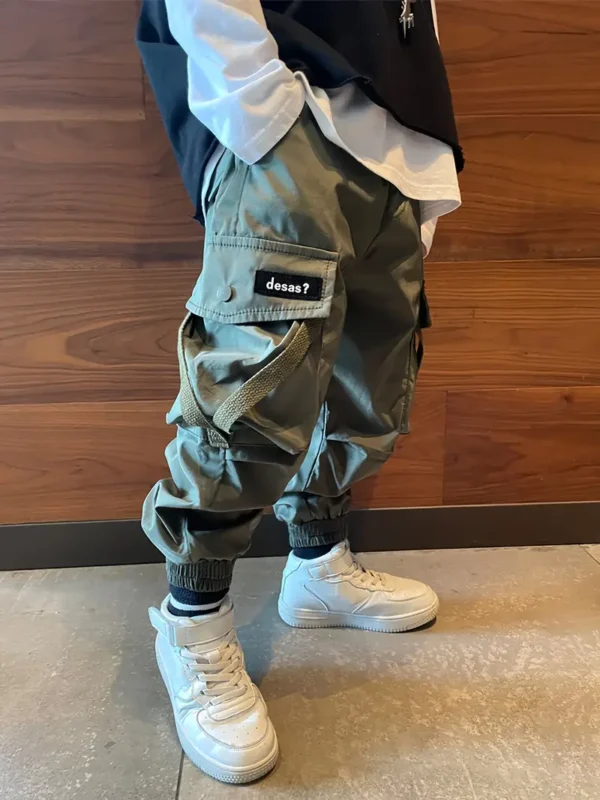 Pantalon de travail de style américain pour homme, pantalon décontracté ample à la cheville pour le printemps et l'automne, pour l'extérieur