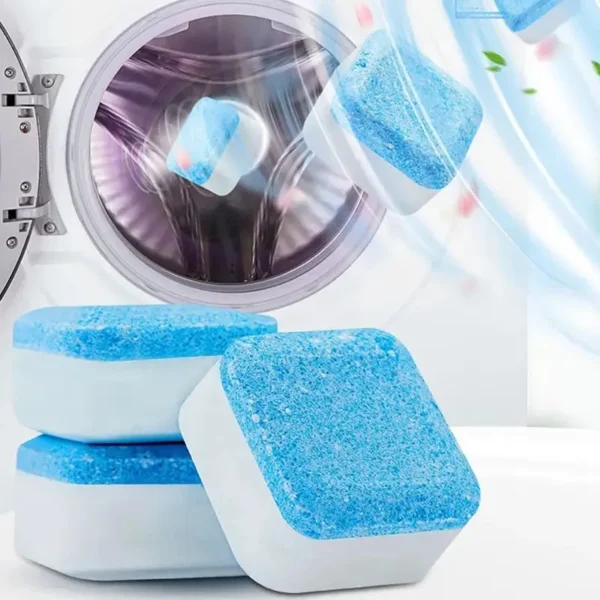 Lot de 12 comprimés effervescents nettoyants en profondeur pour réservoir d'eau de machine à laver, déodorant, outil de nettoyage ménager – Image 6