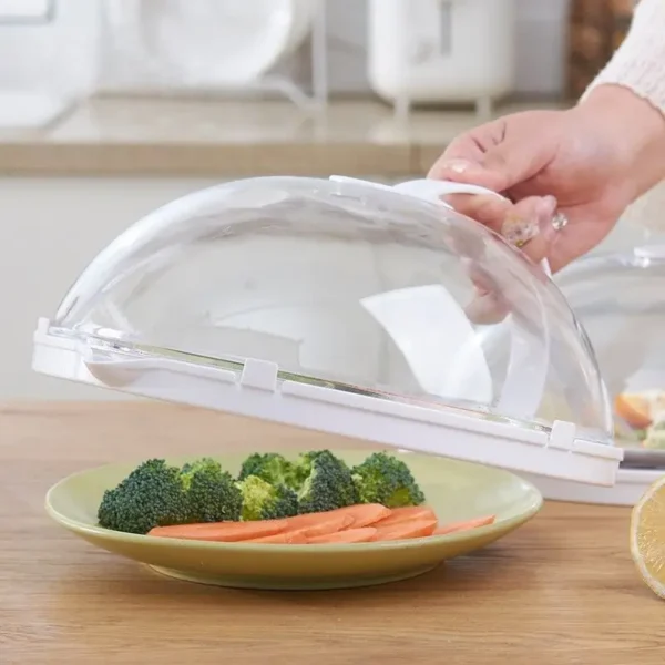 1pc Couvercle Alimentaire, Couvercle Chauffant pour Four à Micro-Ondes, Protecteur d'Écran pour Aliments pour Plats Chauds, Couvercle Anti-Éclaboussures Résistant à l'Huile, Couvercle de Conservation Fraîcheur, Fournitures de Cuisine – Image 4