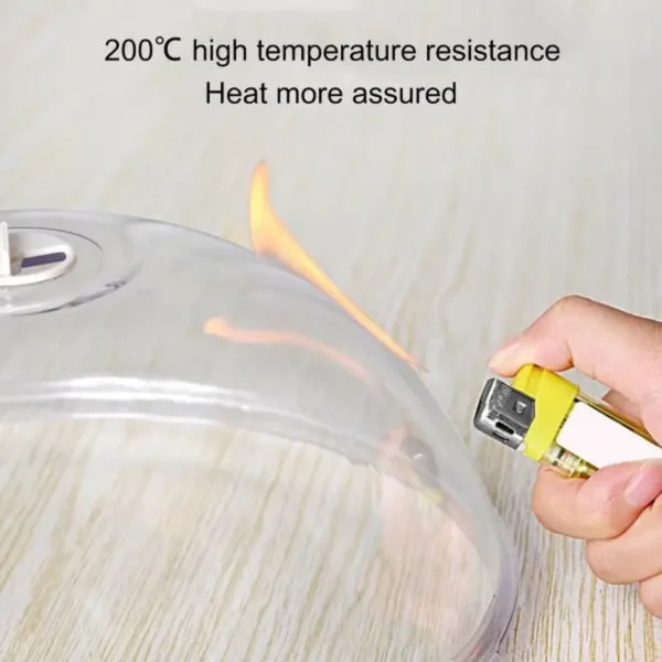 1pc Couvercle Alimentaire, Couvercle Chauffant pour Four à Micro-Ondes, Protecteur d'Écran pour Aliments pour Plats Chauds, Couvercle Anti-Éclaboussures Résistant à l'Huile, Couvercle de Conservation Fraîcheur, Fournitures de Cuisine – Image 6