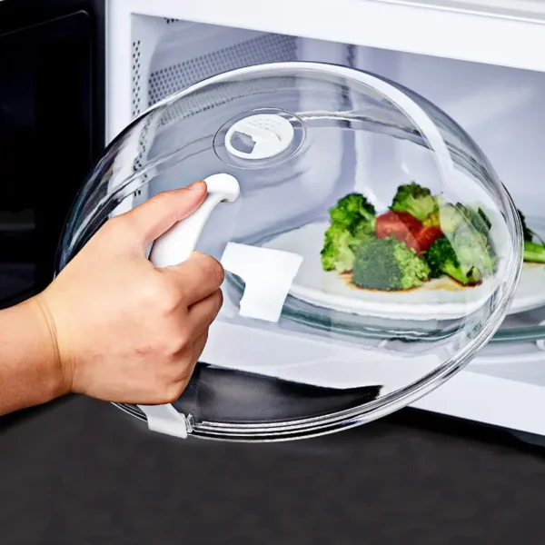 1pc Couvercle Alimentaire, Couvercle Chauffant pour Four à Micro-Ondes, Protecteur d'Écran pour Aliments pour Plats Chauds, Couvercle Anti-Éclaboussures Résistant à l'Huile, Couvercle de Conservation Fraîcheur, Fournitures de Cuisine – Image 10