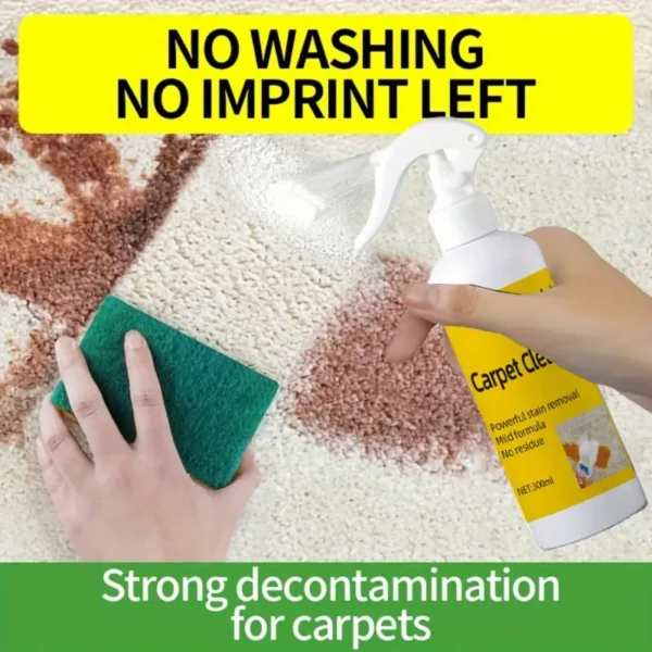 Nettoyant pour tapis H4Cacle, utilisation en intérieur et en tissu, pH neutre, peroxyde d'hydrogène amélioré, détachant pour tissus d'ameublement, canapé, rideaux, couvertures, solution de nettoyage à sec sans danger pour la maternité et les animaux domestiques, 300 ml – Image 2