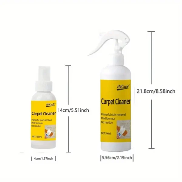 Nettoyant pour tapis H4Cacle, utilisation en intérieur et en tissu, pH neutre, peroxyde d'hydrogène amélioré, détachant pour tissus d'ameublement, canapé, rideaux, couvertures, solution de nettoyage à sec sans danger pour la maternité et les animaux domestiques, 300 ml – Image 5