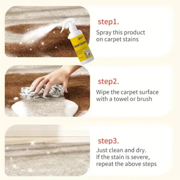 Nettoyant pour tapis H4Cacle, utilisation en intérieur et en tissu, pH neutre, peroxyde d'hydrogène amélioré, détachant pour tissus d'ameublement, canapé, rideaux, couvertures, solution de nettoyage à sec sans danger pour la maternité et les animaux domestiques, 300 ml – Image 9