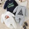 Lot de 3 barboteuses pour nouveau-né garçon sur le thème de Noël Lot de 3 barboteuses pour nouveau-né garçon sur le thème de Noël, tissu tricoté 100 % polyester, imprimé alphabet et renne 26 décembre 2024 Kotazando