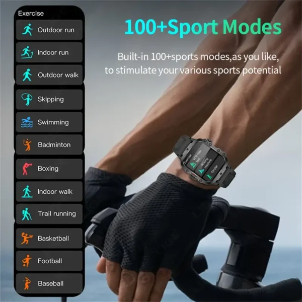 Montre intelligente pour homme Montre intelligente pour homme, grand écran de 4,98 cm, grande batterie de 420 mAh, appels sans fil, assistant vocal, plus de 100 modes sportifs, surveillance du sommeil et de la météo, rappel de sédentarité, montre intelligente avec photo à distance 3 octobre 2024 Kotazando