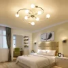 1 luminaire de plafond moderne semi-encastré 1 luminaire de plafond moderne semi-encastré, design à 6 bras, base E26/E27, 60 W, 220 V, convient pour salon, chambre, cuisine, bureau, salle de bain 26 décembre 2024 Kotazando