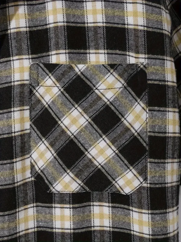 Chemise boutonnée à manches courtes pour homme avec motif à carreaux élégant et poche poitrine, vacances d'été – Image 17