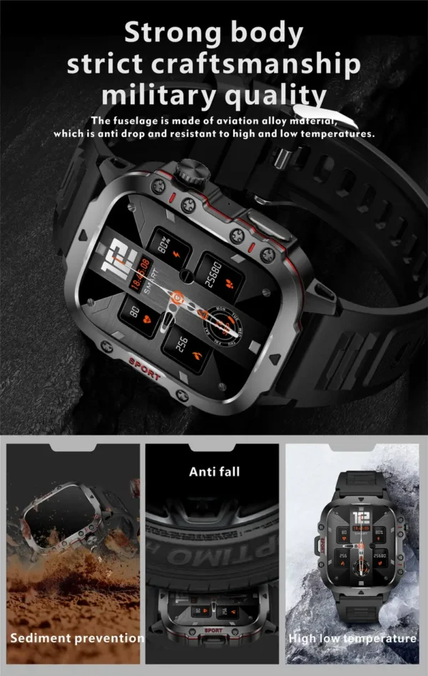 Montre intelligente pour homme Montre intelligente pour homme, grand écran de 4,98 cm, grande batterie de 420 mAh, appels sans fil, assistant vocal, plus de 100 modes sportifs, surveillance du sommeil et de la météo, rappel de sédentarité, montre intelligente avec photo à distance 3 octobre 2024 Kotazando