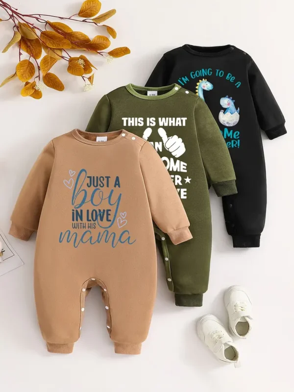 Adorable ensemble 3 pièces pour bébé garçon avec imprimé dessin animé Adorable ensemble 3 pièces pour bébé garçon avec imprimé dessin animé, Polyester confortable, lavable en machine octobre 6, 2024 Kotazando