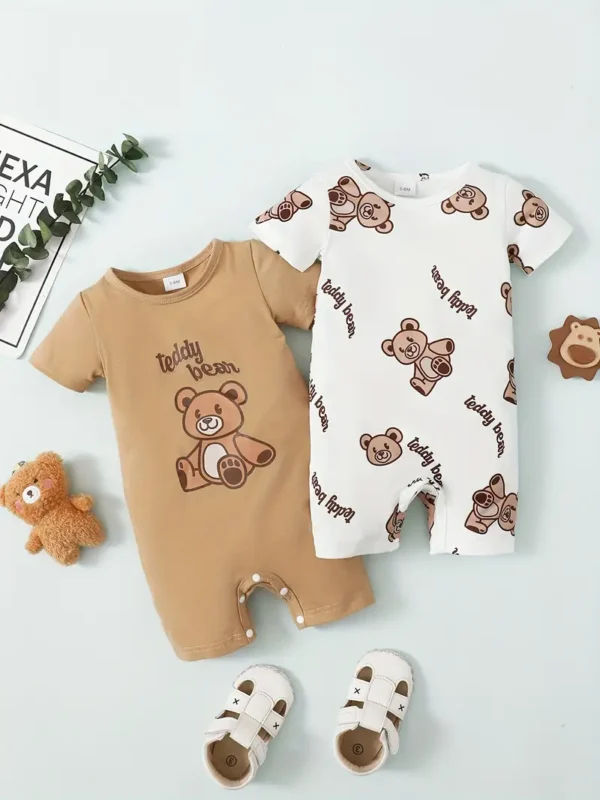 2 Ensemble de vêtements pour bébé garçon et fille avec imprimé graphique d'ours mignon à manches courtes 2 Ensemble de vêtements pour bébé garçon et fille avec imprimé graphique d'ours mignon à manches courtes octobre 6, 2024 Kotazando