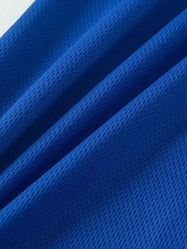 Lot de 3 shorts de sport à séchage rapide pour garçons, short de course mi-long en maille respirante avec imprimé lettre, coupe ample, vêtements de sport basiques pour garçons, essentiels d'été – Image 8