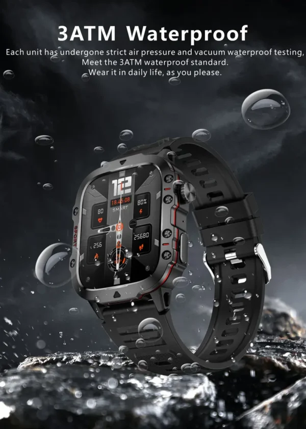 Montre intelligente pour homme Montre intelligente pour homme, grand écran de 4,98 cm, grande batterie de 420 mAh, appels sans fil, assistant vocal, plus de 100 modes sportifs, surveillance du sommeil et de la météo, rappel de sédentarité, montre intelligente avec photo à distance 3 octobre 2024 Kotazando