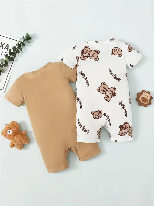 2 Ensemble de vêtements pour bébé garçon et fille avec imprimé graphique d'ours mignon à manches courtes 2 Ensemble de vêtements pour bébé garçon et fille avec imprimé graphique d'ours mignon à manches courtes octobre 6, 2024 Kotazando