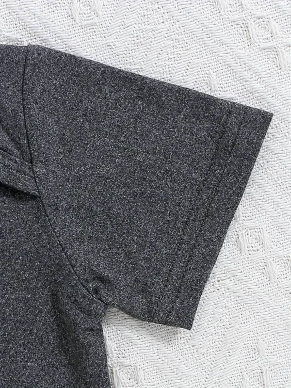 Ensemble 2 pièces décontracté avec imprimé lunettes de soleil, « Cooler Version Of Dad » pour bébé, combinaison à manches courtes, chapeau et pantalon, vêtements pour tout-petits et bébés garçons – Image 3