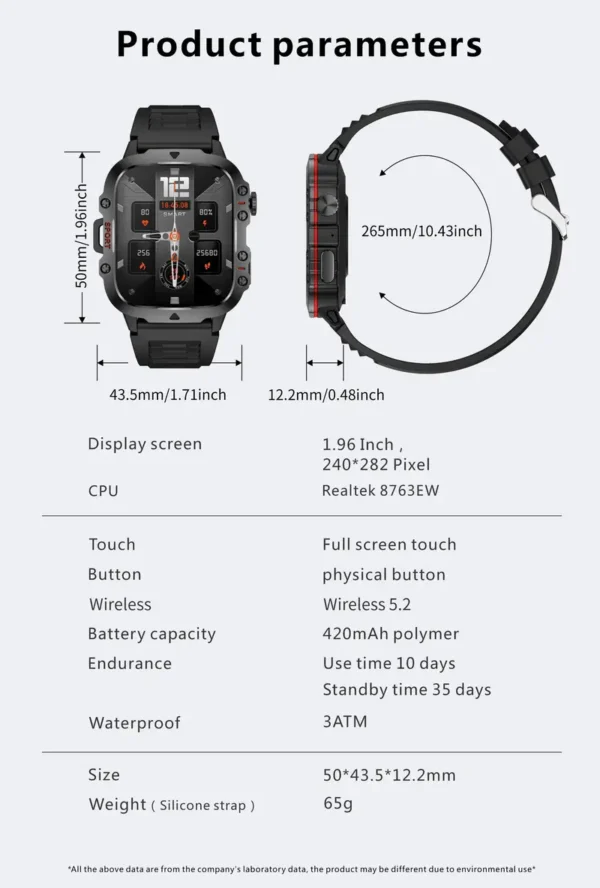 Montre intelligente pour homme Montre intelligente pour homme, grand écran de 4,98 cm, grande batterie de 420 mAh, appels sans fil, assistant vocal, plus de 100 modes sportifs, surveillance du sommeil et de la météo, rappel de sédentarité, montre intelligente avec photo à distance 3 octobre 2024 Kotazando