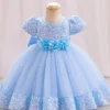 Robe tutu à manches courtes bouffantes avec décor de fleurs à paillettes pour filles Robe tutu à manches courtes bouffantes avec décor de fleurs à paillettes pour filles, vêtements de fête de Noël 18 octobre 2024 Kotazando