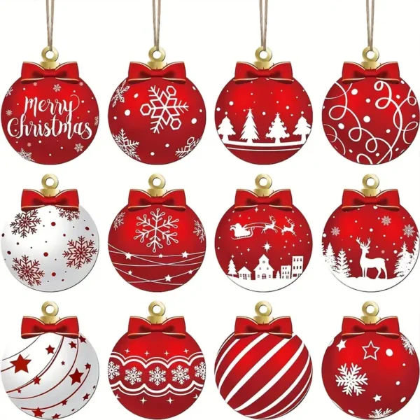 Lot de 24 décorations de sapin de Noël classiques rouges Lot de 24 décorations de sapin de Noël classiques rouges, Idéal pour la maison, le bureau et les décorations de fête octobre 22, 2024 Kotazando