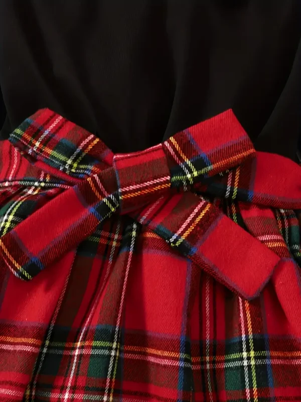 Ensemble robe à manches longues et béret pour filles, vêtements d'hiver et d'automne, fête, cadeau – Image 5