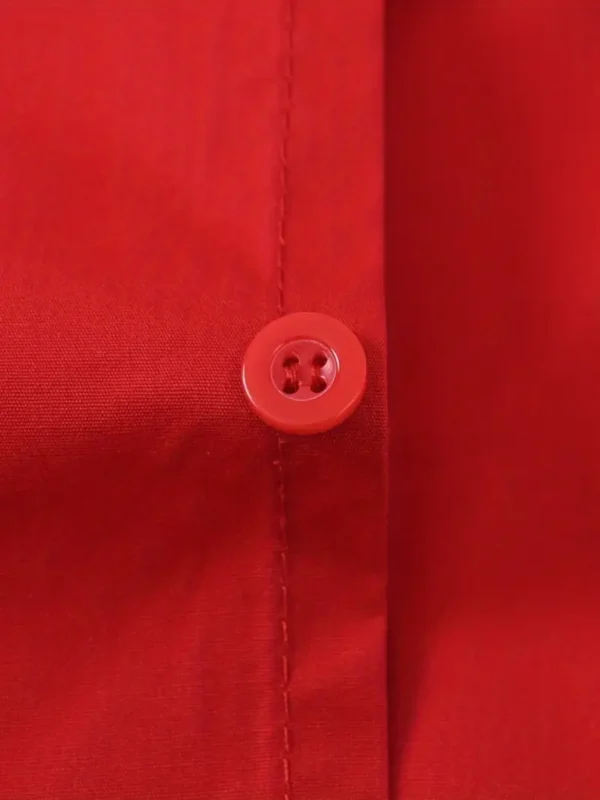 Chemise boutonnée à manches longues pour garçons, style preppy pour le printemps, l'été et l'automne, vêtements pour enfants – Image 5