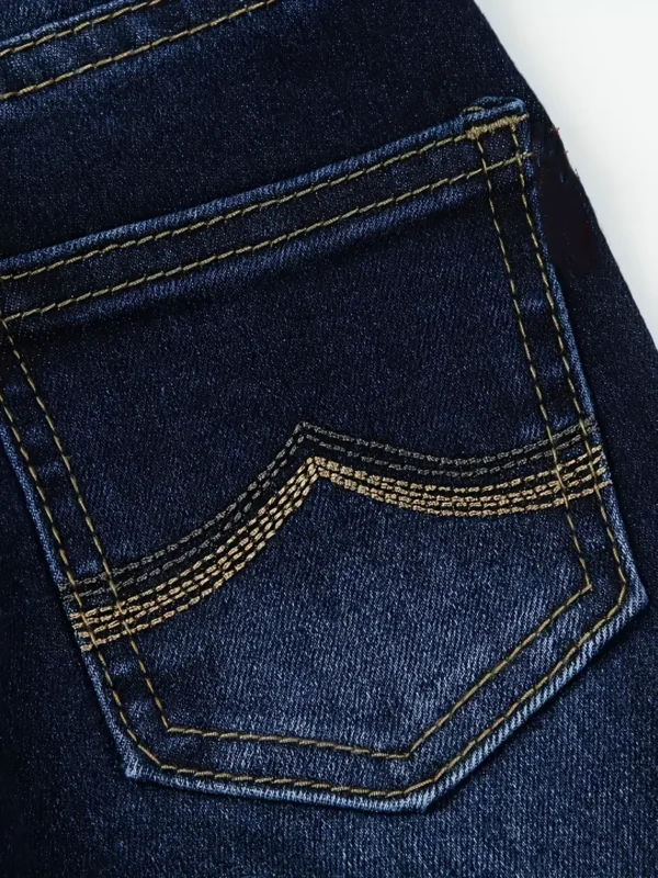 Jean en coton denim pour bébé garçon, pantalon décontracté pour tout-petit avec poches pour le printemps/automne, tissu d'extérieur - Image 6