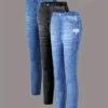 Leggings 3 pièces pour filles Leggings 3 pièces pour filles, ajustés et extensibles, motif imitation denim, pour le printemps et l'automne 26 décembre 2024 Kotazando