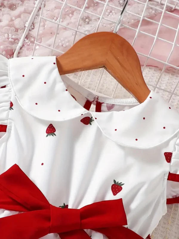 Robe décontractée à manches courtes et col mignon pour bébé Robe décontractée à manches courtes et col mignon pour bébé, motif fraise, robe pour bébé et petite fille pour un usage quotidien octobre 17, 2024 Kotazando