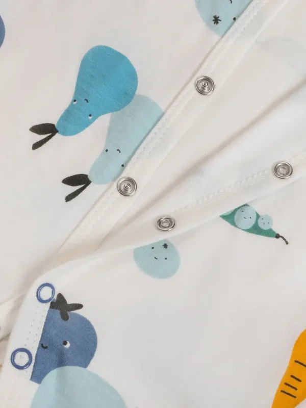 Ensemble de 3 grenouillères unisexes à manches longues pour nouveau-né, barboteuses pour bébé avec imprimés mignons de lapin, de dinosaure et de lion, styles décontractés doux et respectueux de la peau – Image 6