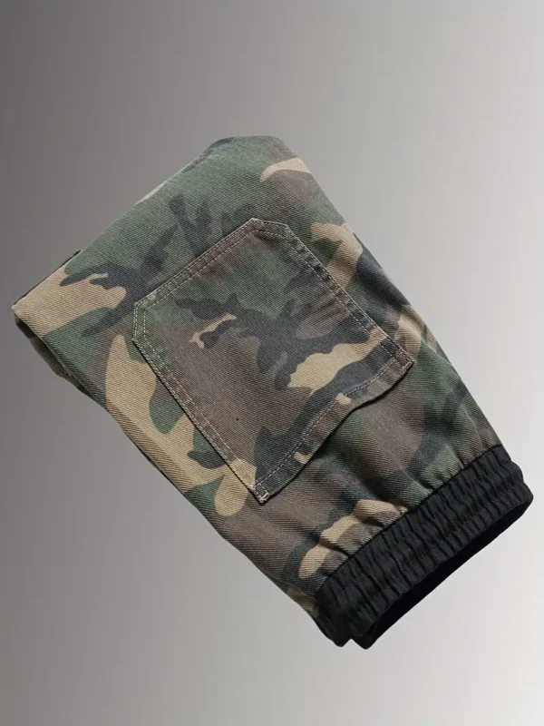 Pantalon slim en denim camouflage 100 % coton pour garçon, Jean fin décontracté et tendance pour l'extérieur, Cadeau tendance – Image 6