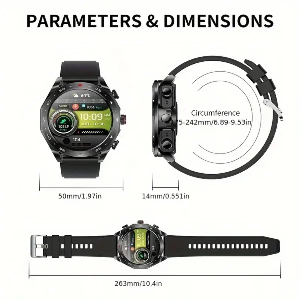 Montre connectée avec écouteurs Montre connectée avec écouteurs, 2 en 1, appels sans fil, musique, météo, plusieurs modes de sport, montre connectée adaptée aux hommes et aux femmes 4 octobre 2024 Kotazando