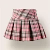 Jupe mini preppy taille haute pour fille Jupe mini preppy taille haute pour fille, jupe plissée d'uniforme scolaire avec doublure de short de sécurité, K-pop 21 octobre 2024 Kotazando