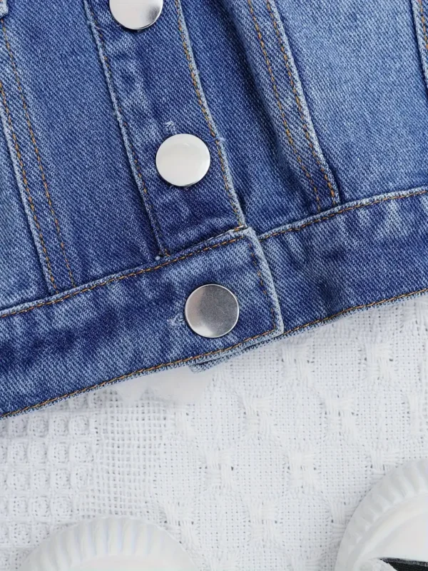 Jacket en jean décontractée pour bébé Jacket en jean décontractée pour bébé, manteau à manches longues boutonné sur le devant, vêtements pour bébé et petite fille 16 octobre 2024 Kotazando