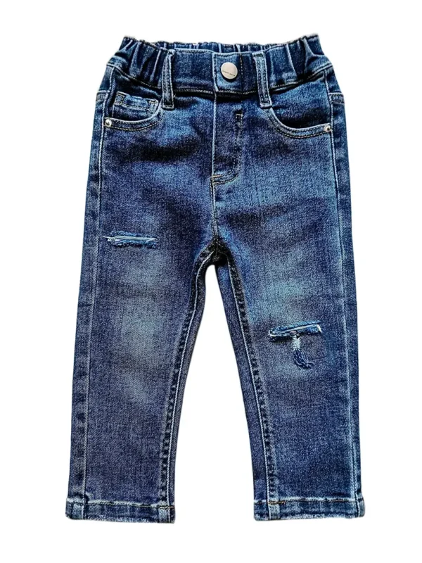 Pantalon en jean taille élastique pour bébé garçon Pantalon en jean taille élastique pour bébé garçon, jean déchiré pour le printemps et l'automne 15 octobre 2024 Kotazando