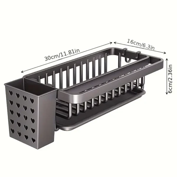 Organiseur latéral d'évier de cuisine en acier inoxydable avec barre porte-serviettes et porte-brosse Organiseur latéral d'évier de cuisine en acier inoxydable avec barre porte-serviettes et porte-brosse, 30 cm x 14 cm x 6 cm octobre 26, 2024 Kotazando