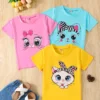 Ensemble de 3 pièces pour filles Ensemble de 3 pièces pour filles, imprimé graphique de chatons de dessin animé, t-shirts à manches courtes décontractés et confortables pour le printemps et l'été 29 octobre 2024 Kotazando