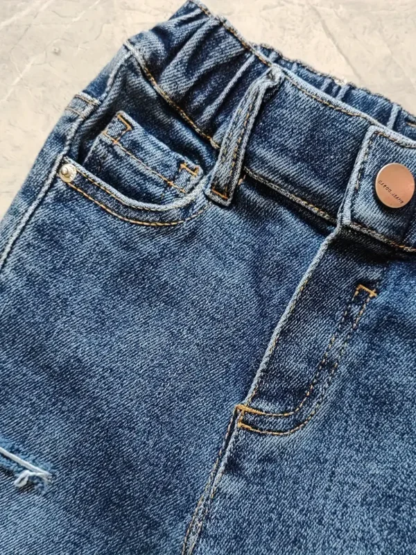 Pantalon en jean taille élastique pour bébé garçon Pantalon en jean taille élastique pour bébé garçon, jean déchiré pour le printemps et l'automne 15 octobre 2024 Kotazando