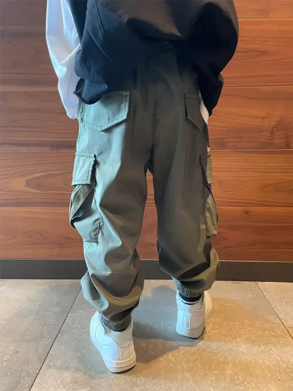 Pantalon de travail de style américain pour homme, pantalon décontracté ample à la cheville pour le printemps et l'automne, pour l'extérieur – Image 2