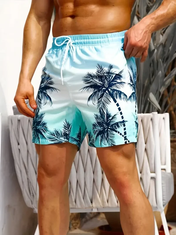 Short de plage pour homme Short de plage pour homme, imprimé cocotier numérique 3D, séchage rapide, short décontracté à cordon de serrage 3 octobre 2024 Kotazando